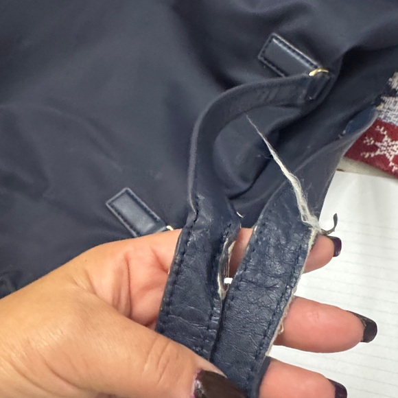 Tory Burch Navy Blue Tote Bag - Picture 12 of 16